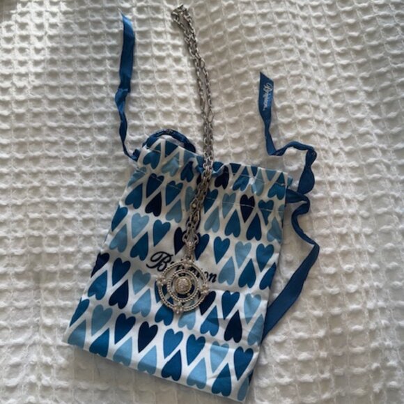 Brighton Mixed Metal Circular Pendant Necklace with Link Chain, 18" - Picture 6 of 6